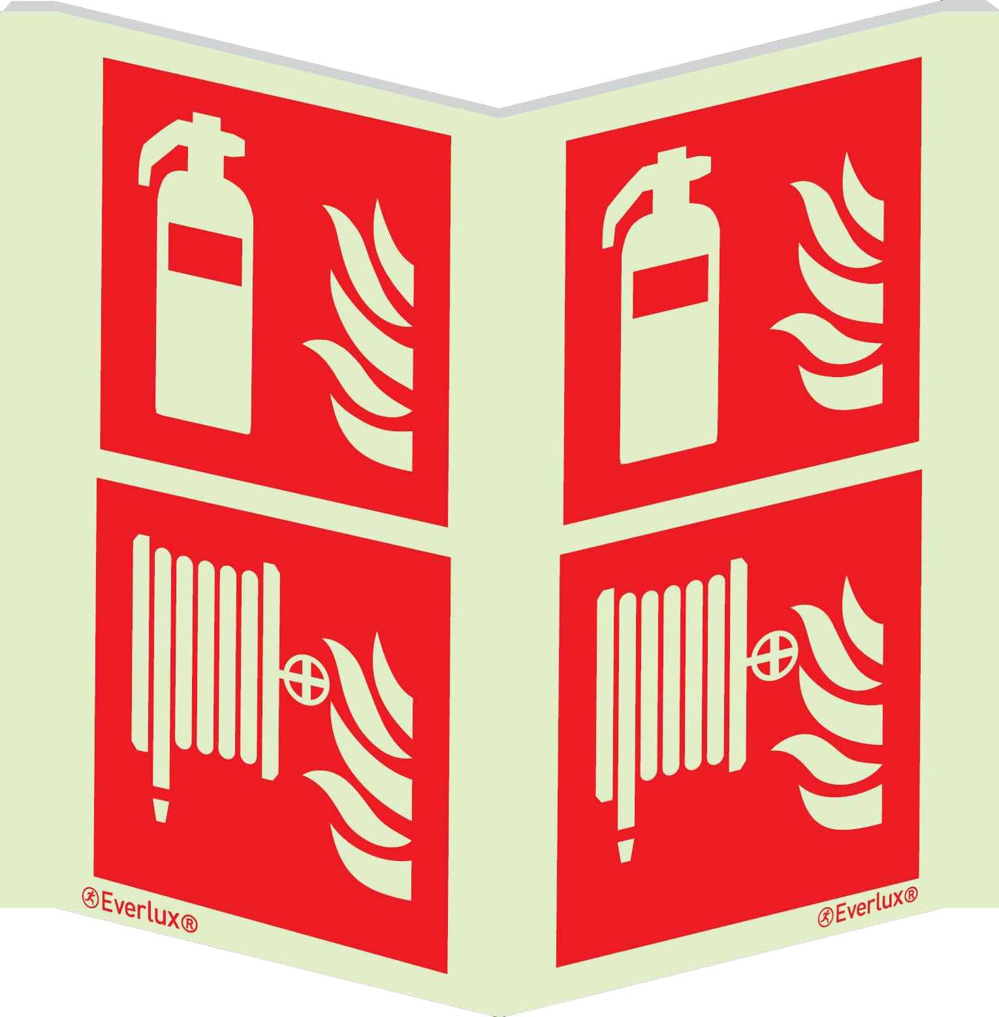 Brandschutzzeichen Kombi Winkelschild
