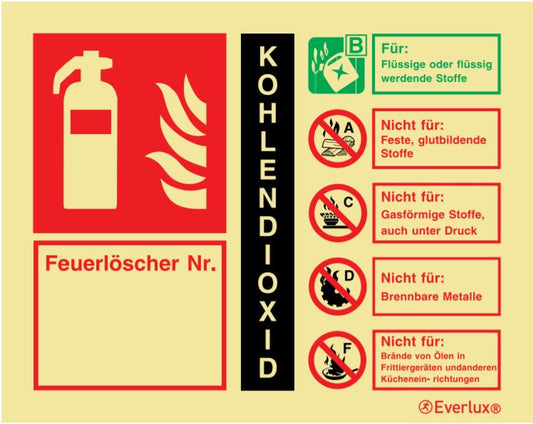 Löschmittel Co2-Kohlendioxid 150x120mm