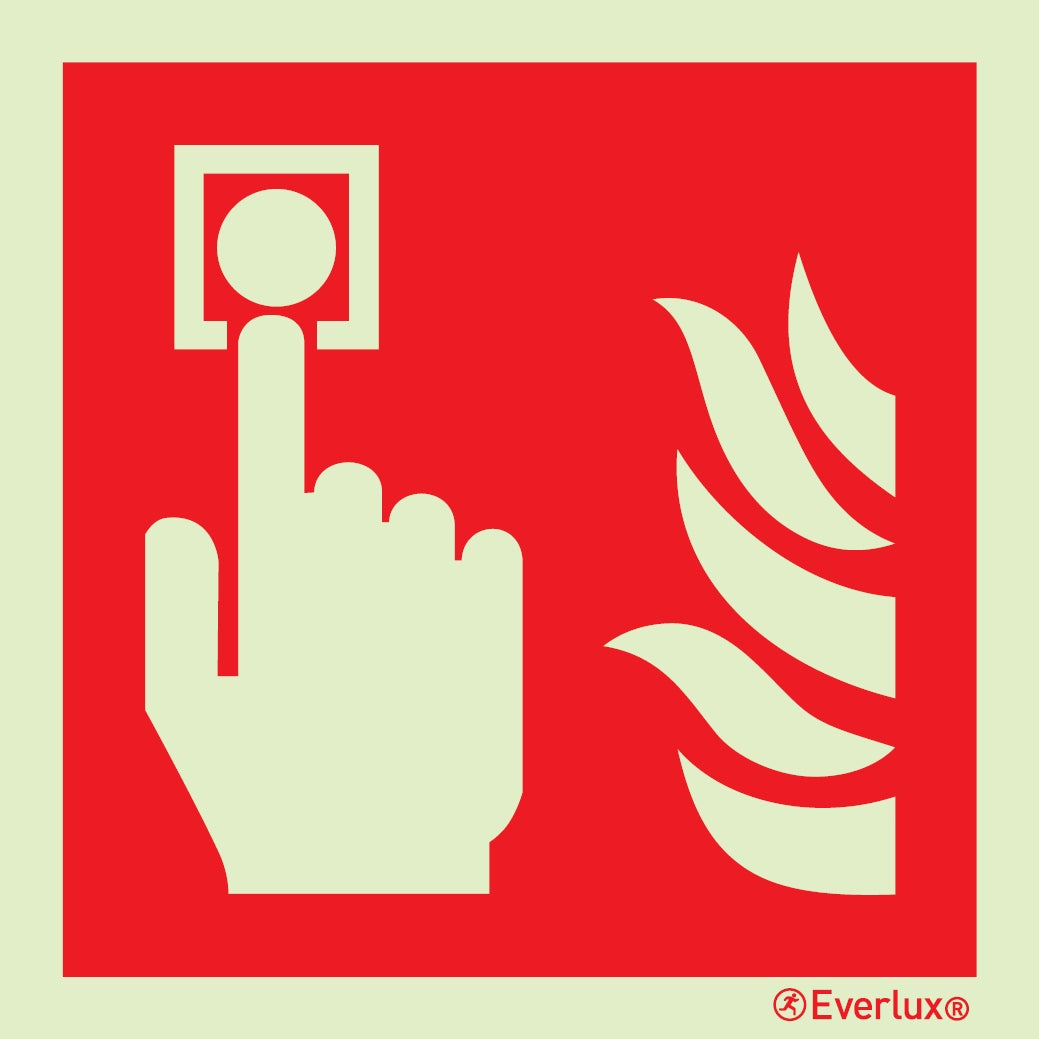 Brandschutzzeichen Handalarmtaster ISO 7010