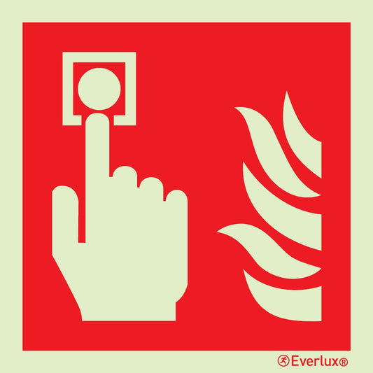 Brandschutzzeichen Handalarmtaster ISO 7010