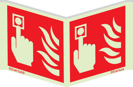 Winkelschild Handalarmtaster