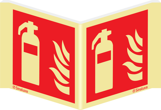 Brandschutzzeichen Winkelschild Feuerlöscher