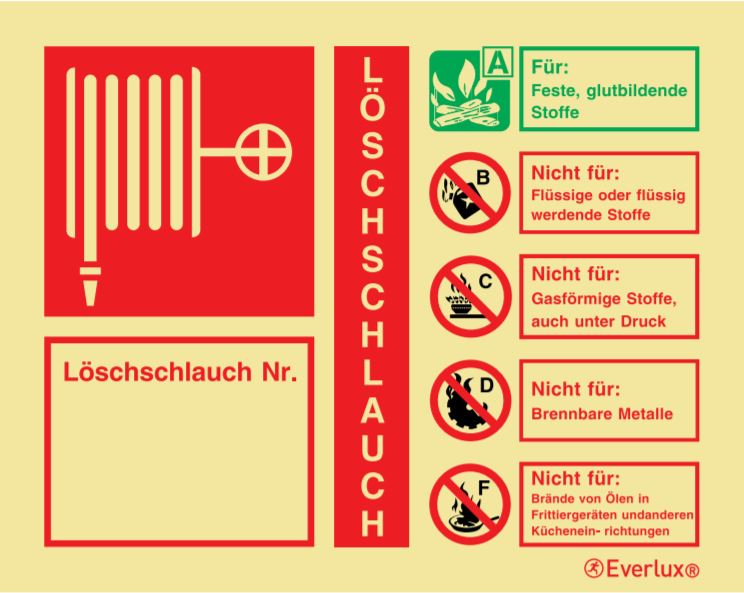 Löschmittel Nasslöschposten 150x120mm